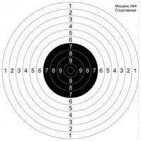Мишень спортивная №4 500х500 (10 штук в упаковке)